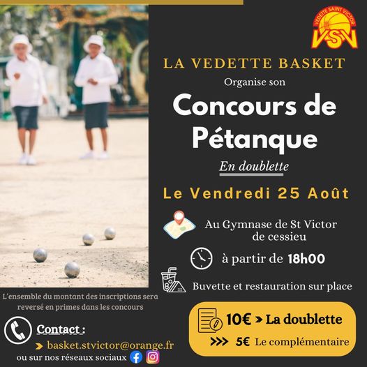 Concours de pétanque